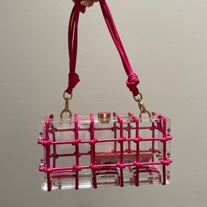 Cult Gaia Bess Shoulder Bag Pink